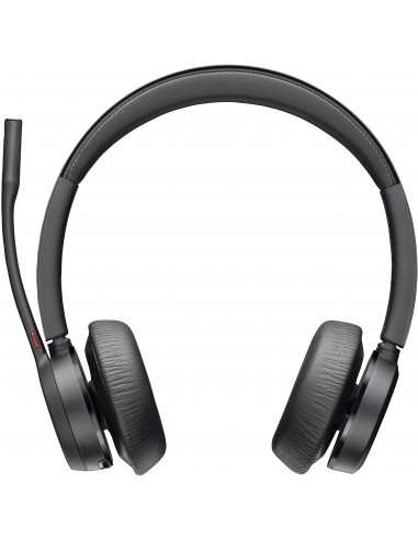 POLY Auriculares Voyager 4320-M con certificación para Microsoft Teams + llave BT700 + soporte de carga