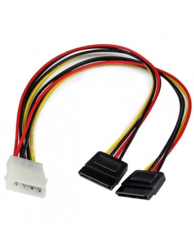 StarTech.com Adaptador Cable Divisor Molex 4 Pines a SATA - 2x Hembra SATA y 1x Macho LP4