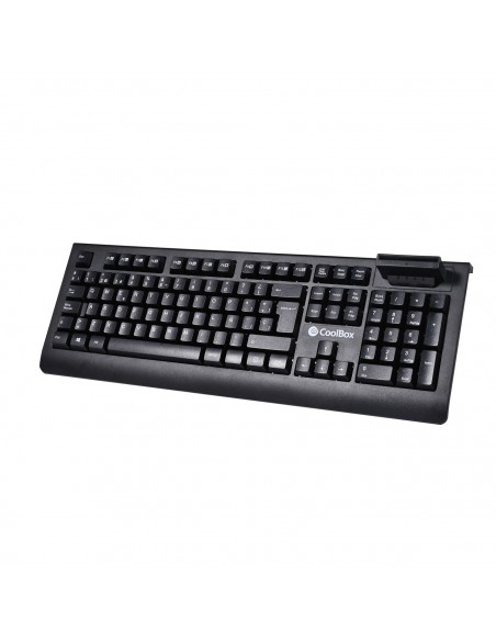 CoolBox COO-TEC04DNI teclado USB QWERTY Español Negro