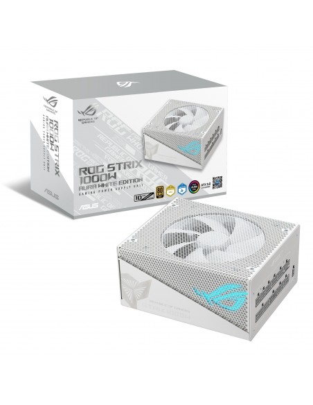 ASUS ROG -STRIX-1000G-AURA-WHITE-GAMING unidad de fuente de alimentación 1000 W 24-pin ATX ATX Blanco