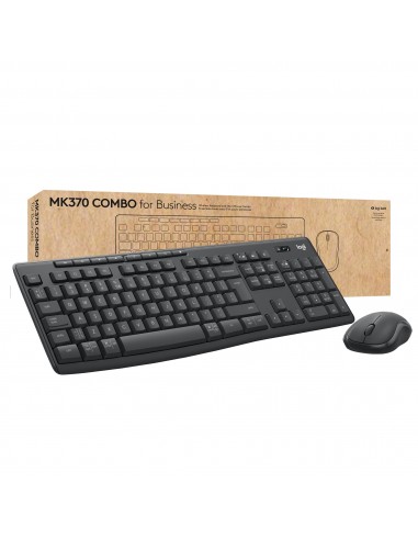 Logitech MK370 Combo for Business teclado Ratón incluido RF Wireless + Bluetooth QWERTY Internacional de EE.UU. Grafito