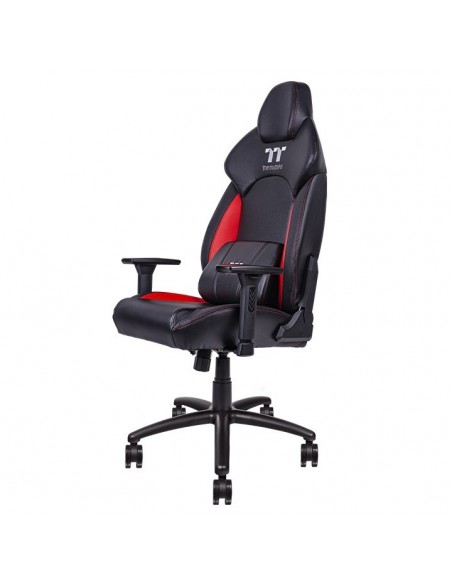 Thermaltake GGC-VCO-BRLWDS-01 silla para videojuegos Butaca para jugar Asiento acolchado Negro, Rojo