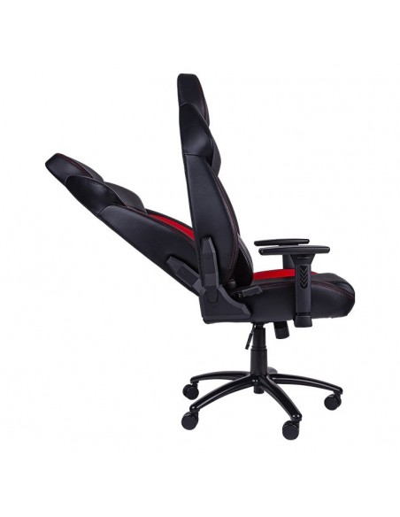 Thermaltake GGC-VCO-BRLWDS-01 silla para videojuegos Butaca para jugar Asiento acolchado Negro, Rojo