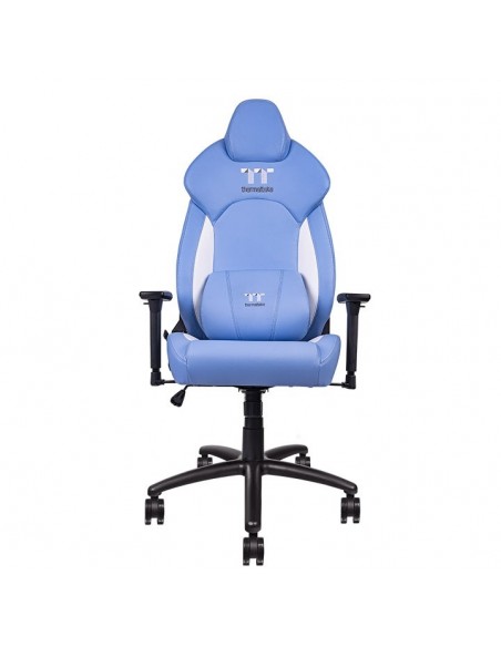 Thermaltake GGC-VCO-LWLWDS-01 silla para videojuegos Butaca para jugar Asiento acolchado Azul, Blanco