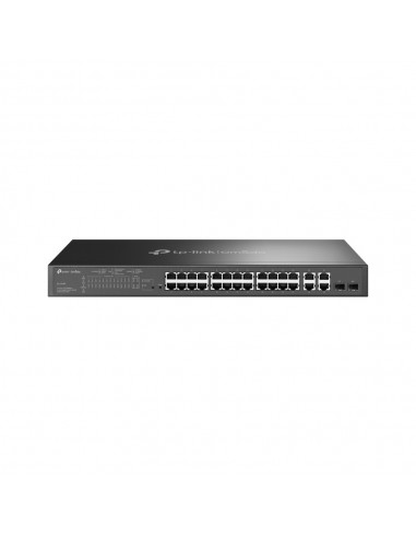 TP-Link Omada SL2428P switch Gestionado L2 Fast Ethernet (10 100) Energía sobre Ethernet (PoE) 1U Negro