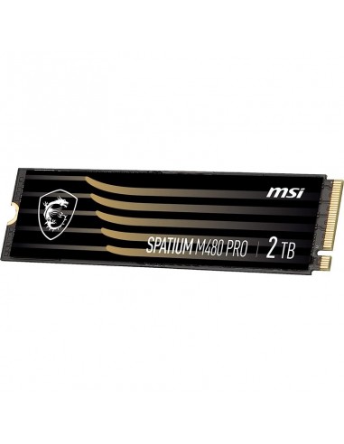 MSI SPATIUM M480 PRO PCIE 4.0 NVME M.2 2TB unidad de estado sólido PCI Express 4.0 3D NAND