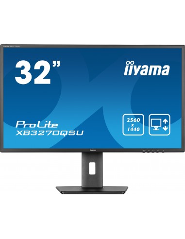 iiyama ProLite XB3270QSU-B1 pantalla para PC 81,3 cm (32") 2560 x 1440 Pixeles Wide Quad HD LED Negro