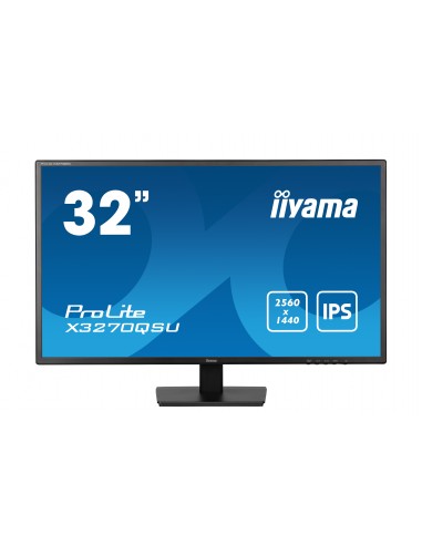 iiyama ProLite X3270QSU-B1 pantalla para PC 81,3 cm (32") 2560 x 1440 Pixeles Wide Quad HD LED Negro