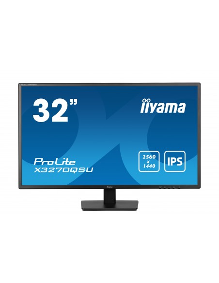 iiyama ProLite X3270QSU-B1 pantalla para PC 81,3 cm (32") 2560 x 1440 Pixeles Wide Quad HD LED Negro