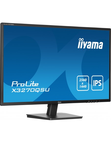 iiyama ProLite X3270QSU-B1 pantalla para PC 81,3 cm (32") 2560 x 1440 Pixeles Wide Quad HD LED Negro