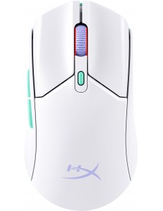 HP HyperX Pulsefire Haste 2 Core inalámbricos  ratón gaming (blanco verde púrpura)