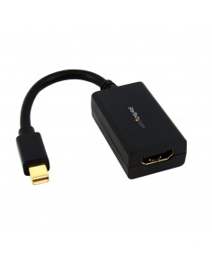 StarTech.com Adaptador Mini DisplayPort a HDMI - 1080p - Monitor Pantalla TV Mini DP a HDMI - Dongle Convertidor de Vídeo