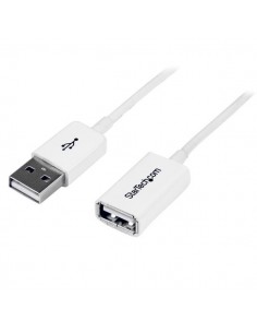 StarTech.com Cable de 1m de Extensión Alargador USB 2.0 - Macho a Hembra USB A - Extensor - Blanco