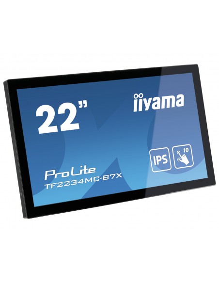 iiyama ProLite TF2234MC-B7X pantalla para PC 54,6 cm (21.5") 1920 x 1080 Pixeles Full HD LED Pantalla táctil Multi-usuario Negro