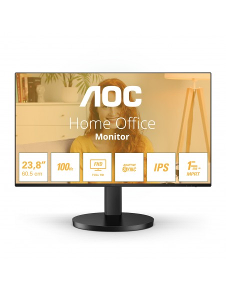 AOC 24B3HA2 pantalla para PC 60,5 cm (23.8") 1920 x 1080 Pixeles Full HD LED Negro