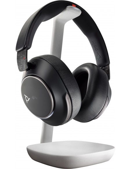 POLY Auriculares Voyager Surround 85 UC USB-C con certificación Microsoft Teams + adaptador USB-C A + base de carga