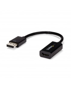 StarTech.com Conversor de Vídeo DisplayPort a HDMI con Audio – Adaptador Activo DP 1.2 para Ordenadores de Sobremesa Laptops –