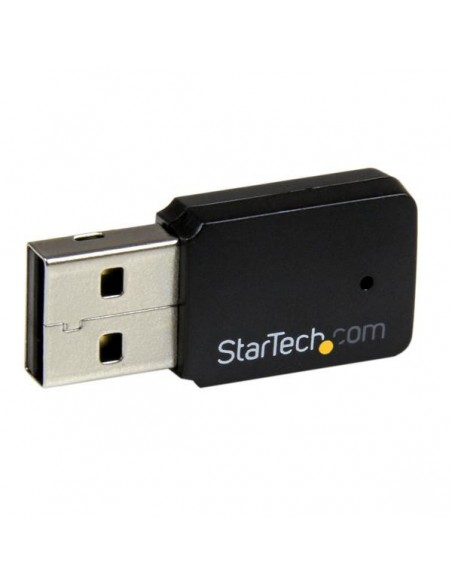 StarTech.com Mini Adaptador de Red USB 2.0 Inalámbrico Wireless-AC de Banda Doble AC600 - Wifi 802.11ac 1T1R