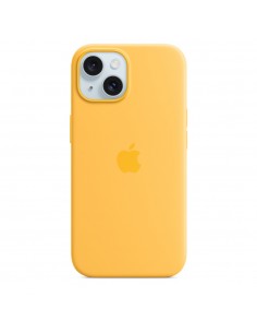 Apple Funda de silicona con MagSafe para el iPhone 15 - Amarillo solar