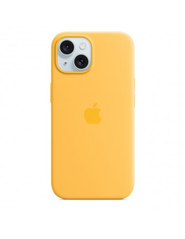 Apple Funda de silicona con MagSafe para el iPhone 15 - Amarillo solar