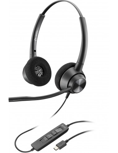 POLY Auriculares estéreo EncorePro 320 USB-A TAA