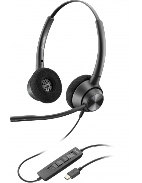 POLY Auriculares estéreo EncorePro 320 USB-A TAA