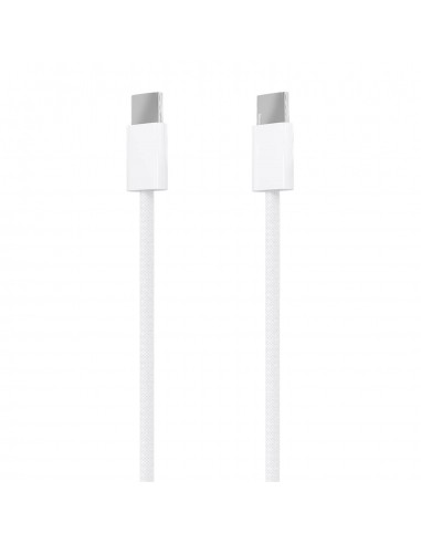 AISENS Cable USB 2.0 3A 60W Apple, tipo USB-C M-USB-C M, Blanco, 2.0m