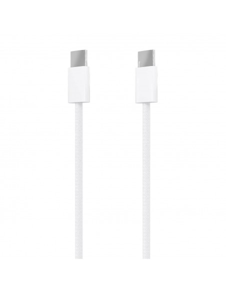 AISENS Cable USB 2.0 3A 60W Apple, tipo USB-C M-USB-C M, Blanco, 2.0m