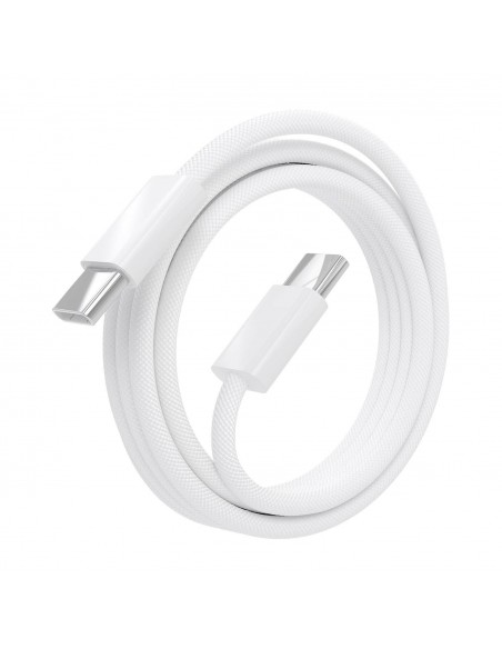 AISENS Cable USB 2.0 3A 60W Apple, tipo USB-C M-USB-C M, Blanco, 2.0m