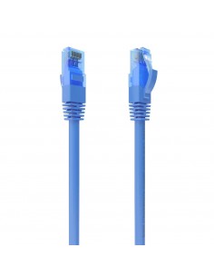 AISENS Cable De Red Latiguillo RJ45 Cat.6 UTP AWG26 CCA, Azul, 0.75 m