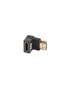 Lanberg AD-HDMI-07 adaptador de cable de vídeo HDMI tipo A (Estándar) Negro, Plata