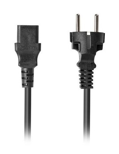 Lanberg CA-C13C-15CC-0018-BK cable de transmisión Negro 1,8 m C13 acoplador CEE7 7