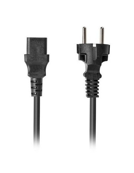 Lanberg CA-C13C-15CC-0018-BK cable de transmisión Negro 1,8 m C13 acoplador CEE7 7