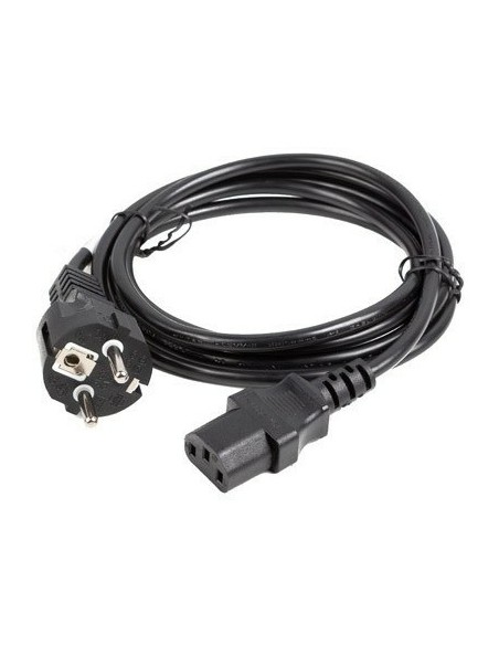 Lanberg CA-C13C-15CC-0018-BK cable de transmisión Negro 1,8 m C13 acoplador CEE7 7