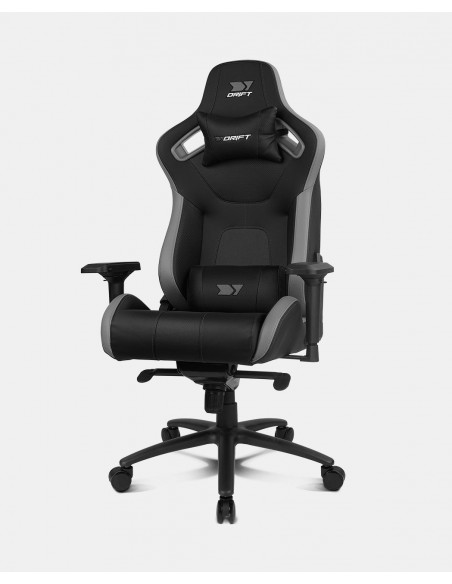 DRIFT DR600BGRAY silla para videojuegos Butaca para jugar Asiento acolchado Negro, Gris