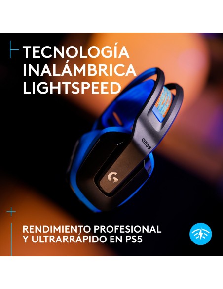 Logitech G Auriculares inalámbricos con micrófono Logitech G535 LIGHTSPEED para gaming - Auriculares supraaurales ligeros,