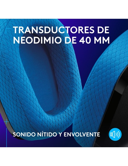 Logitech G Auriculares inalámbricos con micrófono Logitech G535 LIGHTSPEED para gaming - Auriculares supraaurales ligeros,