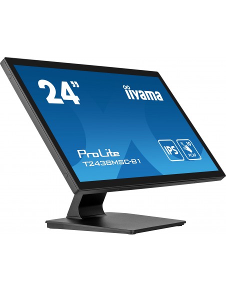 iiyama ProLite pantalla para PC 60,5 cm (23.8") 1920 x 1080 Pixeles Full HD LED Pantalla táctil Negro