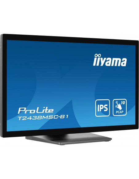 iiyama ProLite pantalla para PC 60,5 cm (23.8") 1920 x 1080 Pixeles Full HD LED Pantalla táctil Negro