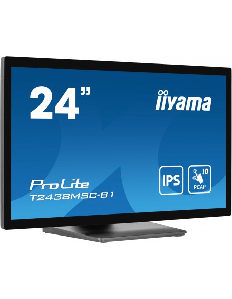 iiyama ProLite pantalla para PC 60,5 cm (23.8") 1920 x 1080 Pixeles Full HD LED Pantalla táctil Negro