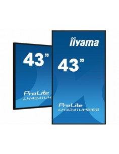 iiyama LH4341UHS-B2 pantalla de señalización 108 cm (42.5") LCD 500 cd   m² 4K Ultra HD Procesador incorporado Android 8.0 18 7