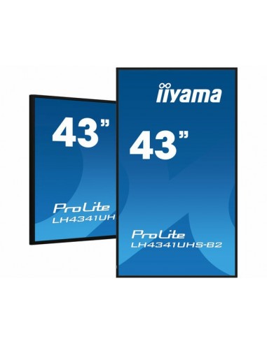 iiyama LH4341UHS-B2 pantalla de señalización 108 cm (42.5") LCD 500 cd   m² 4K Ultra HD Procesador incorporado Android 8.0 18 7