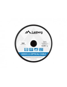 Lanberg CA-HDMI-30FB-0100-BK cable HDMI 10 m HDMI tipo A (Estándar) Negro