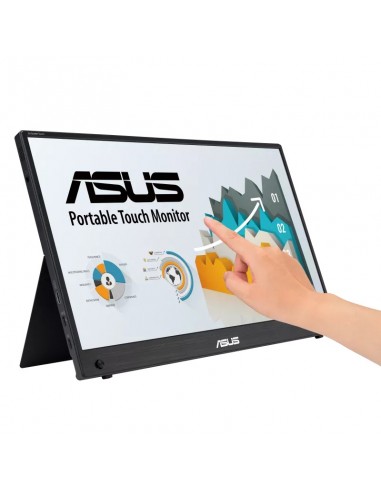 ASUS ZenScreen MB16AMTR pantalla para PC 39,6 cm (15.6") 1920 x 1080 Pixeles Full HD LCD Pantalla táctil Negro