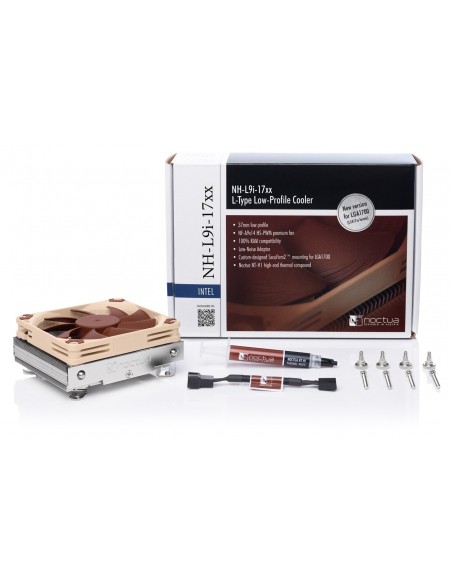 Noctua Kühler NH-L9i 17xx Procesador Enfriador 9,2 cm Beige, Marrón 1 pieza(s)