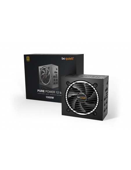 be quiet! Pure Power 12 M unidad de fuente de alimentación 1000 W 20+4 pin ATX ATX Negro