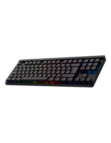 Logitech G G515 LIGHTSPEED TKL Teclado inalámbrico discreto para gaming, LIGHTSYNC RGB, diseño fino sin sección numérica,