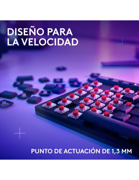 Logitech G G515 LIGHTSPEED TKL Teclado inalámbrico discreto para gaming, LIGHTSYNC RGB, diseño fino sin sección numérica,