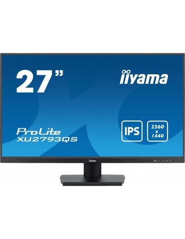 iiyama ProLite XU2793QS-B6 pantalla para PC 68,6 cm (27") 2560 x 1440 Pixeles 2K Ultra HD LED Negro