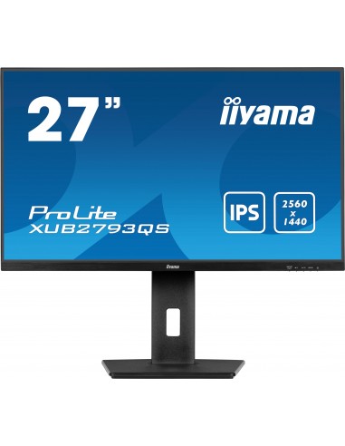 iiyama ProLite XU2793QS-B6 pantalla para PC 68,6 cm (27") 2560 x 1440 Pixeles 2K Ultra HD LED Negro